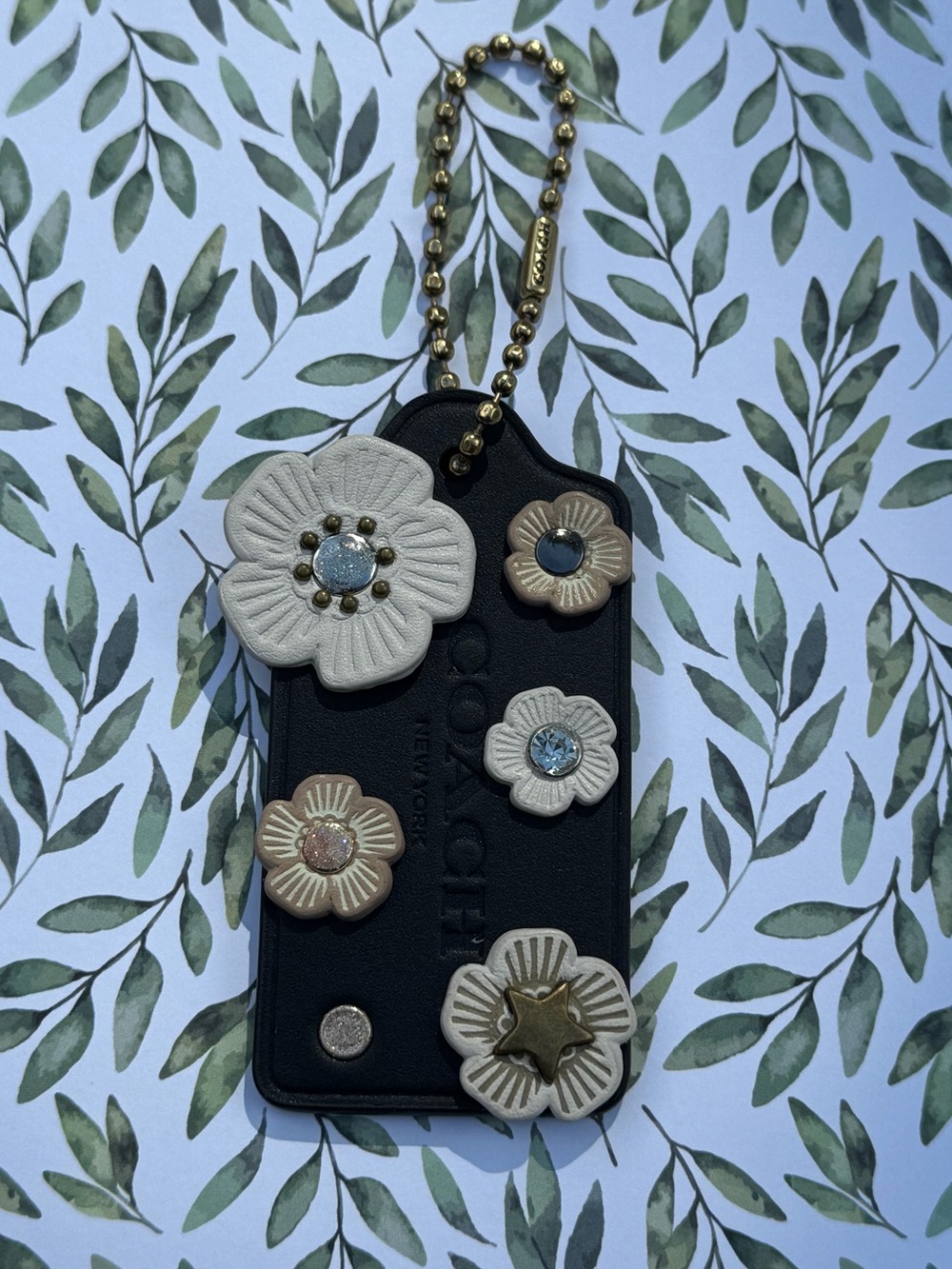 Coach Custom Tea Rose Hang Tag XL